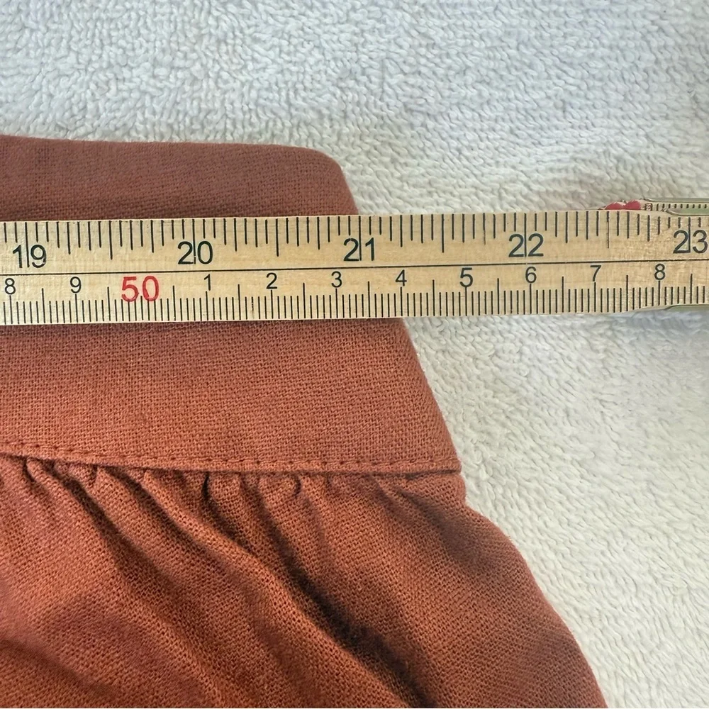Abercrombie & Fitch Rust Asymmetrical Tiered Maxi Dress Size‎ XL